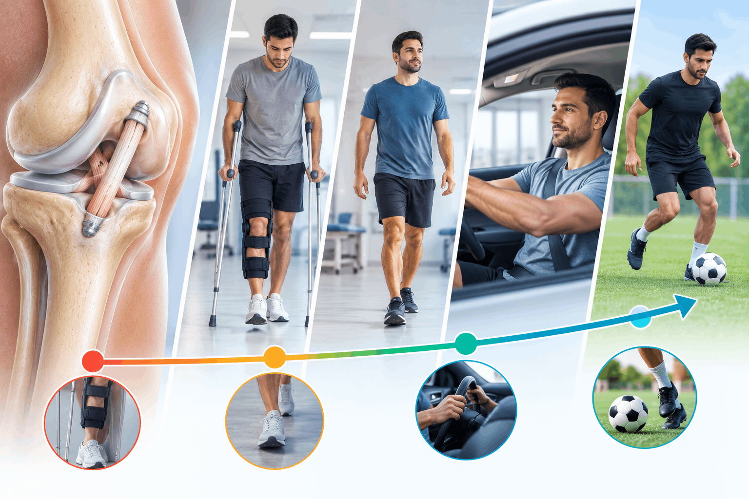 ACL Reconstruction Recovery Timeline: Week-by-Week Return to Walking, Driving and Sport